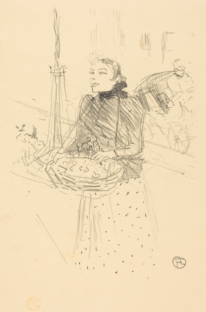 Koop mijn mooie viooltjes door Henri de Toulouse-Lautrec