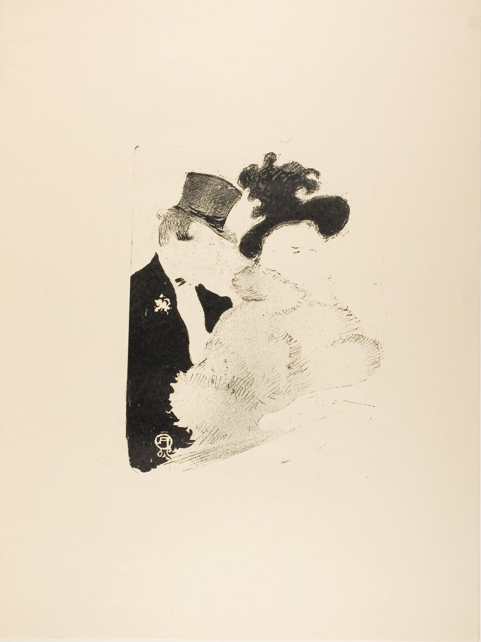 Op het concert door Henri de Toulouse-Lautrec