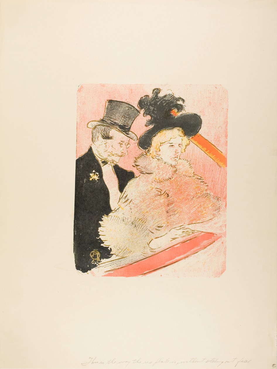 Op het Concert door Henri de Toulouse-Lautrec