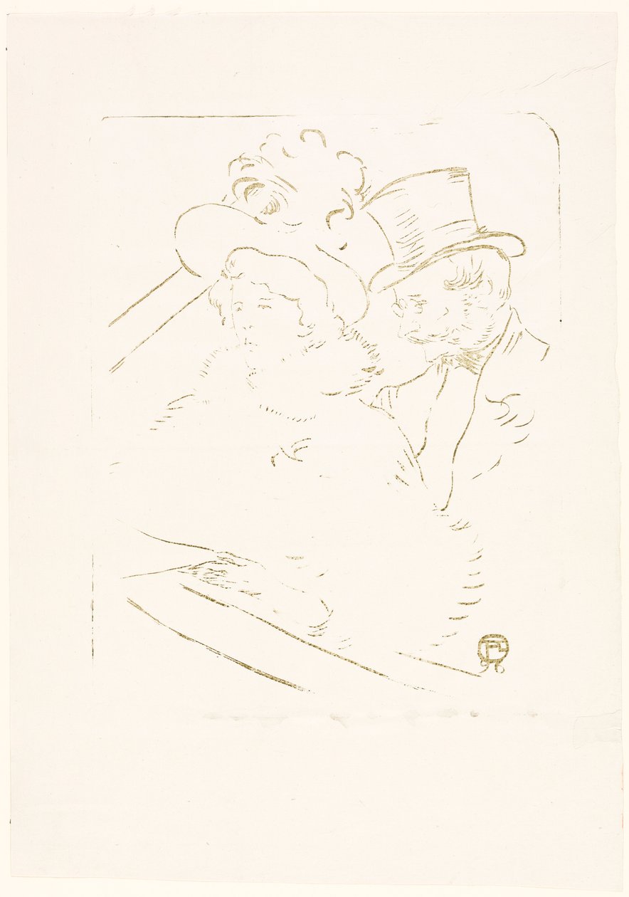 Op het Concert door Henri de Toulouse-Lautrec