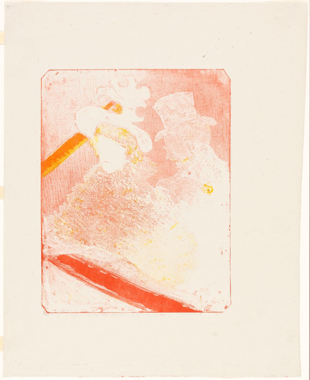 Op het concert door Henri de Toulouse-Lautrec