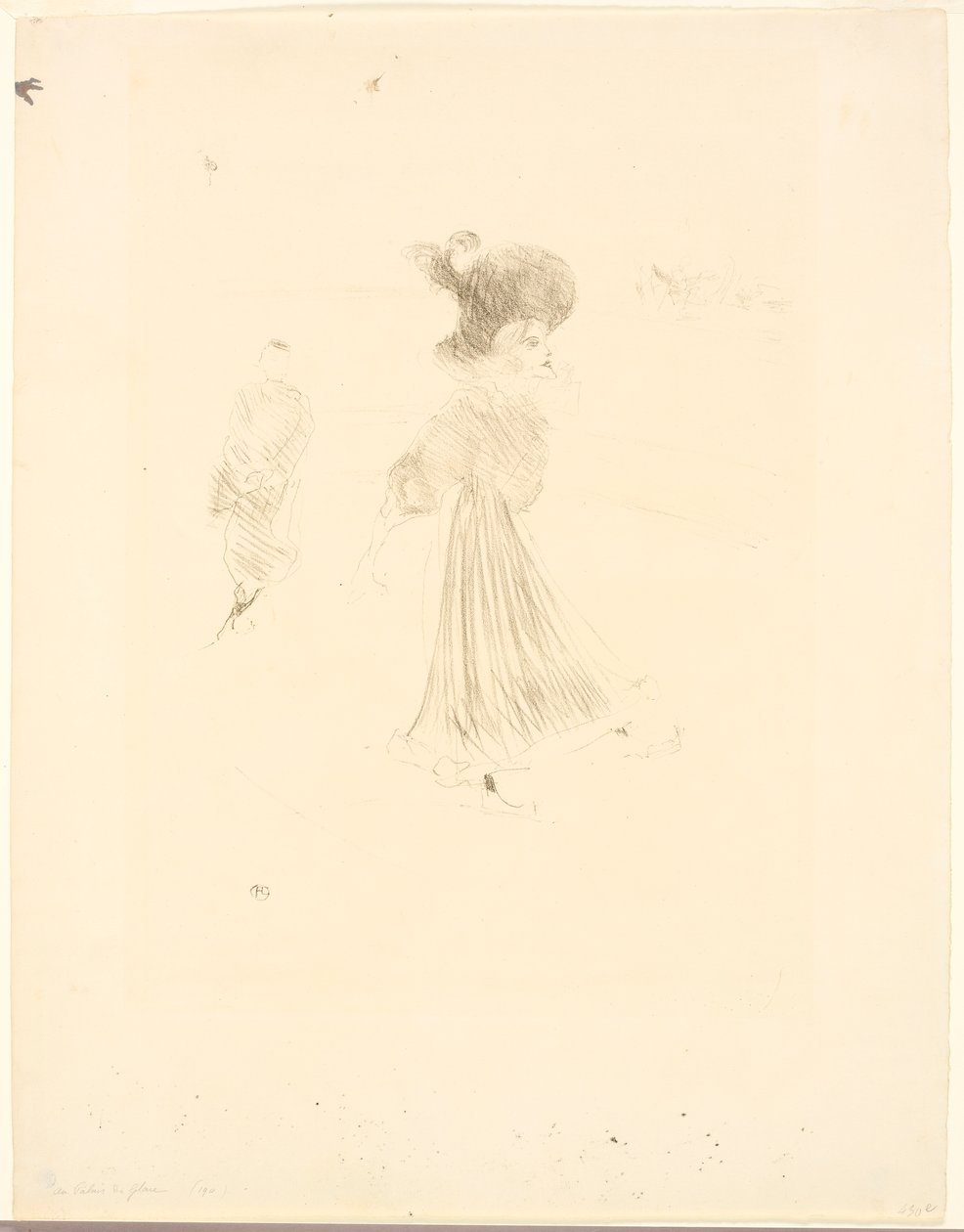 Bij het IJspaleis door Henri de Toulouse-Lautrec
