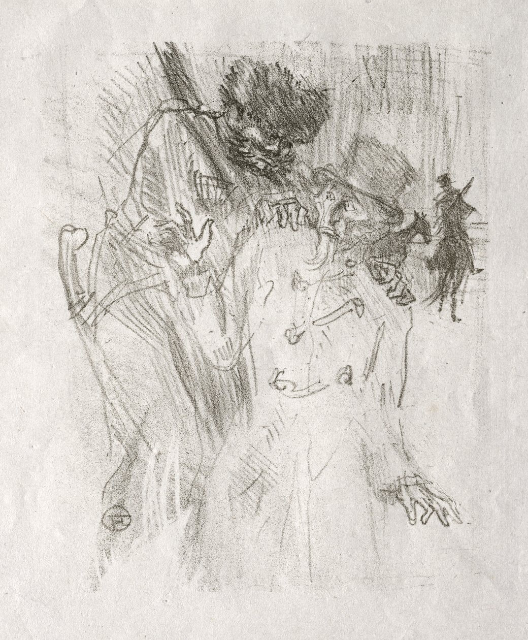 Aan de voet van de Sinaï: Arrestatie van Schlomé Fuss door Henri de Toulouse-Lautrec