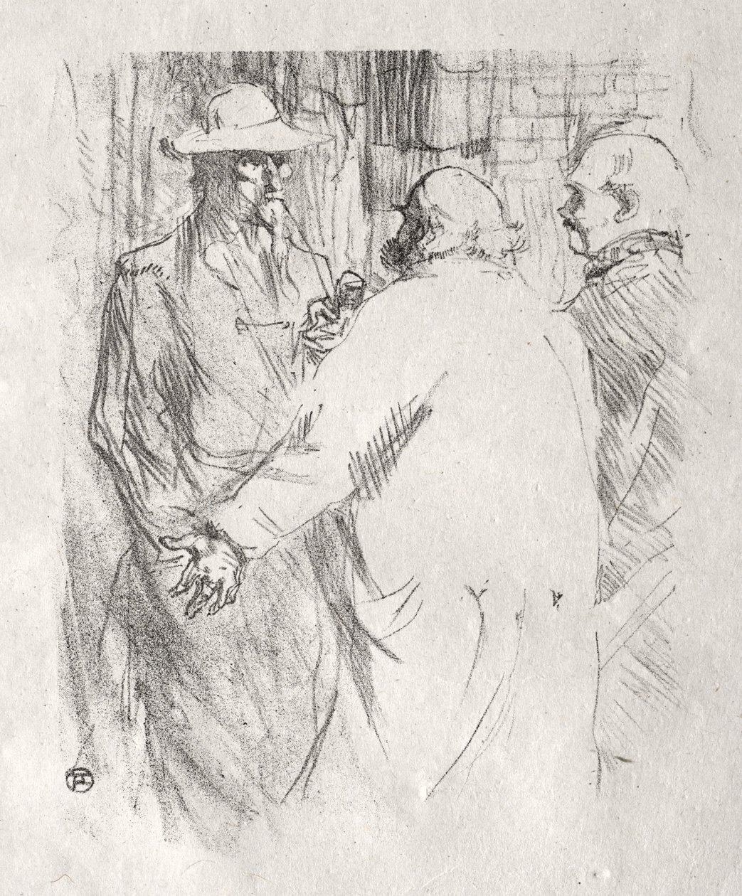 Aan de Voet van de Sinaï: Clemenceau in Busk door Henri de Toulouse-Lautrec