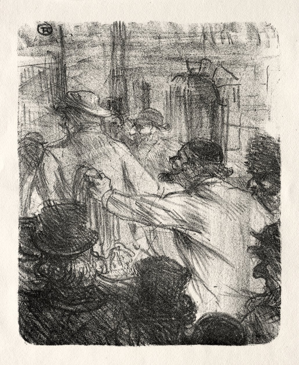 Aan de voet van de Sinaï: De Lakenhal, Krakau door Henri de Toulouse-Lautrec
