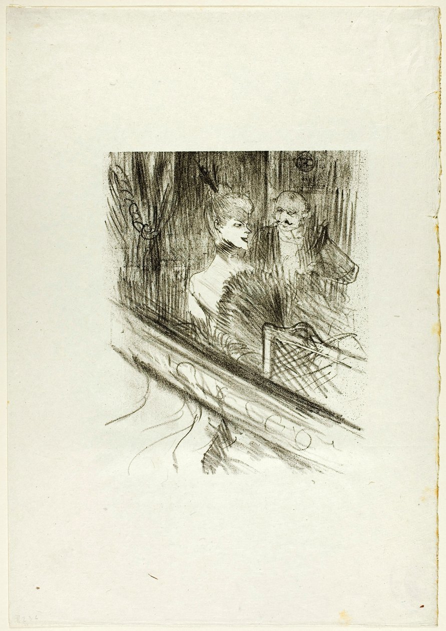 Baron Moïse, de loge, uit Au Pied du Sinaï door Henri de Toulouse-Lautrec