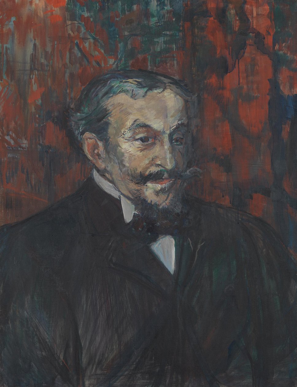 Portret van een heer (Georges de Villéchenon) door Henri de Toulouse-Lautrec
