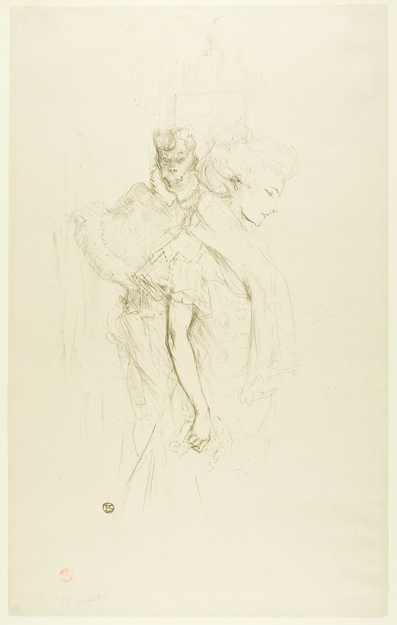 Blanche en Noire door Henri de Toulouse-Lautrec