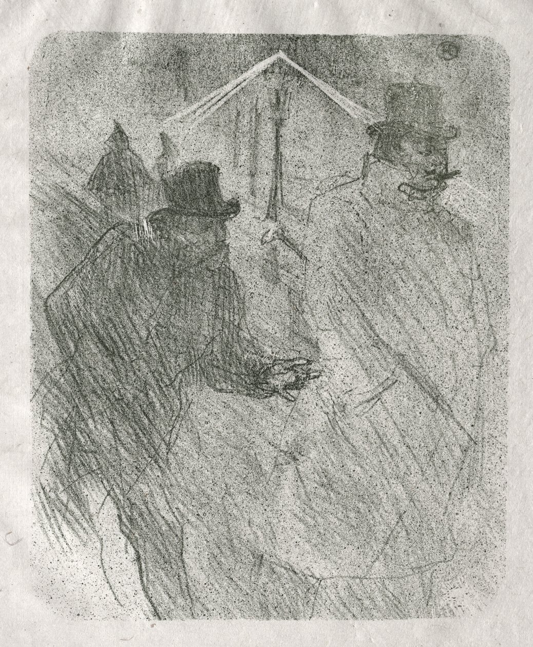 Buste van Mademoiselle Lender door Henri de Toulouse-Lautrec