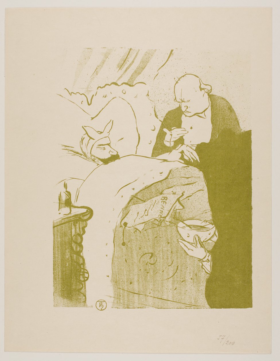 Carnot is Ziek! door Henri de Toulouse-Lautrec