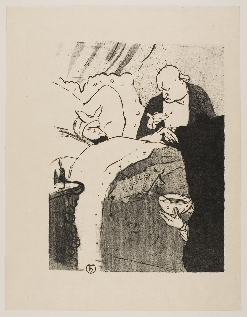 Carnot is Ziek! door Henri de Toulouse-Lautrec