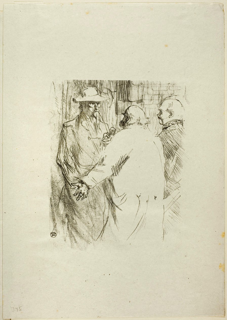 Clemenceau in Busk, uit Au Pied du Sinaï door Henri de Toulouse-Lautrec