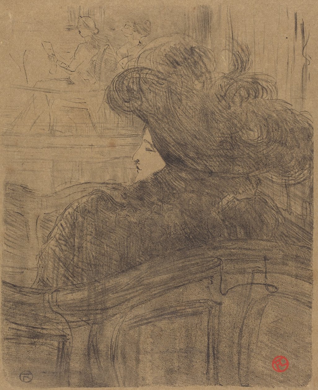 Cléo de Mérode door Henri de Toulouse-Lautrec