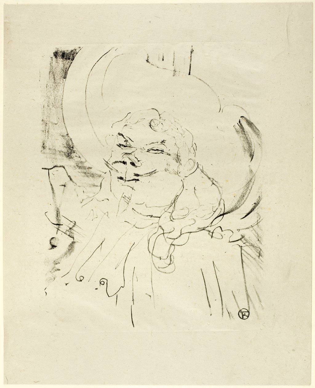 Coquelin de Oudere, uit Treize Lithographies door Henri de Toulouse-Lautrec