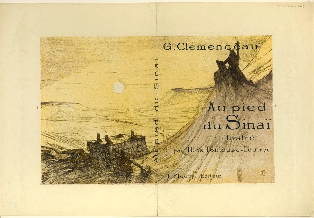 Omslag voor Au pied du Sinaï door Henri de Toulouse-Lautrec