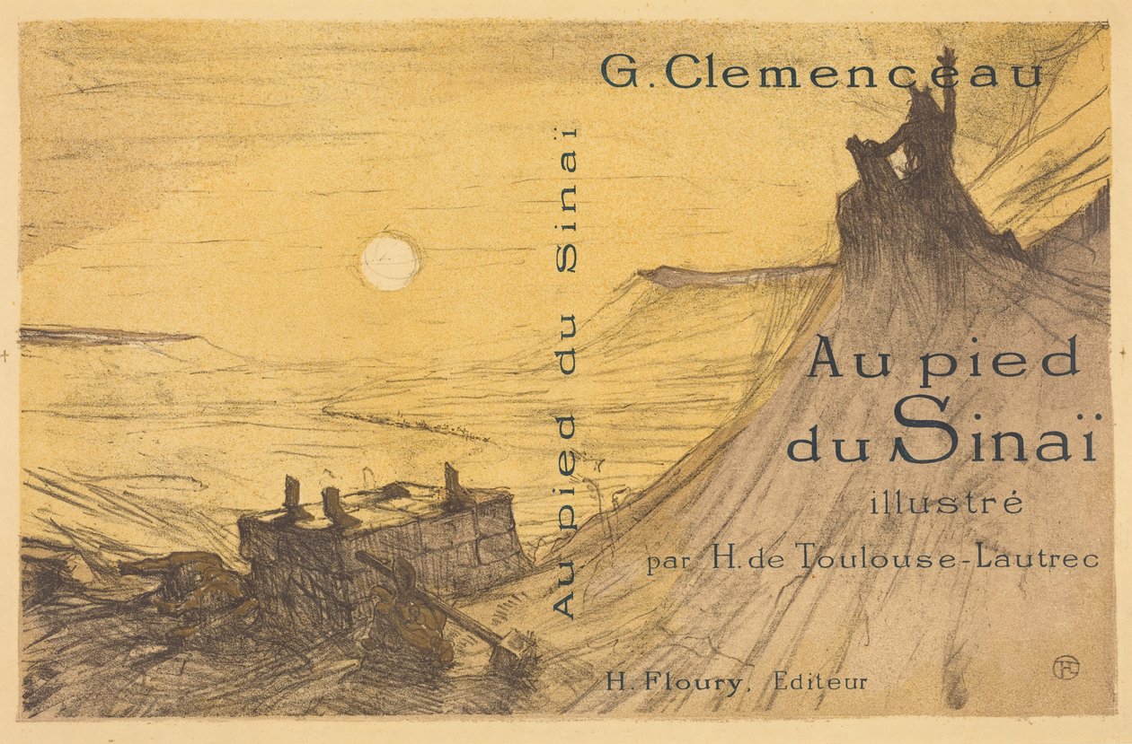 Umschlag für "Au pied du Sinaï" door Henri de Toulouse-Lautrec