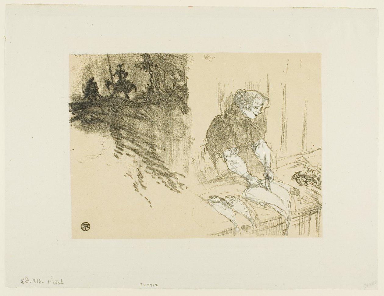 Omslag voor Les Courtes Joies door Henri de Toulouse-Lautrec