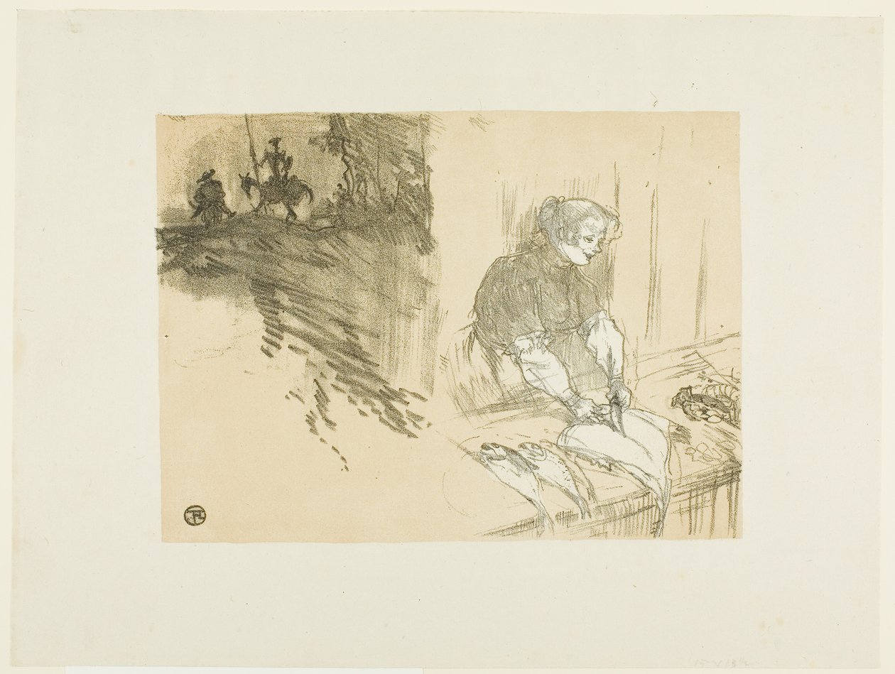 Omslag voor Les Courtes Joies door Henri de Toulouse-Lautrec