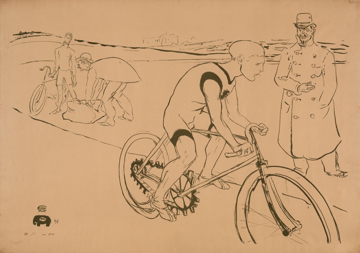 Fiets Michael door Henri de Toulouse-Lautrec