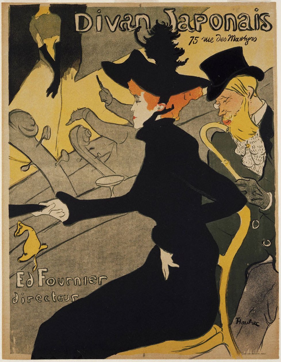 Divan Japonais door Henri de Toulouse-Lautrec