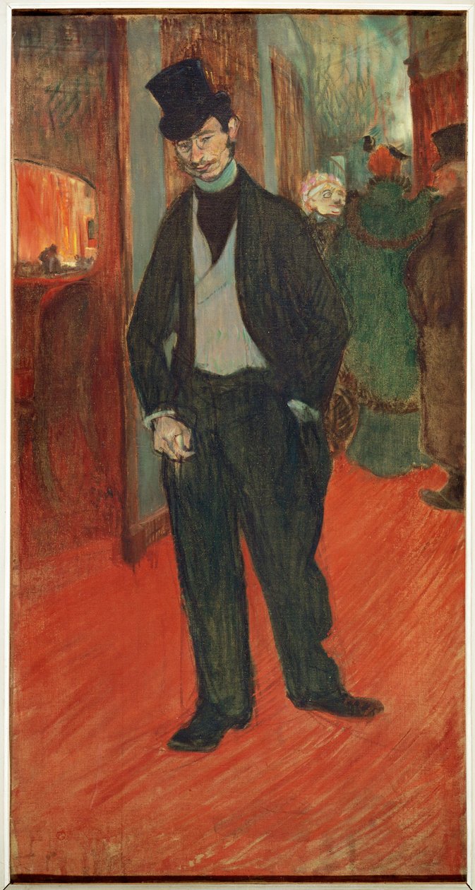 Docteur Gabriel Tapie de Celeyran in een theatergang door Henri de Toulouse-Lautrec