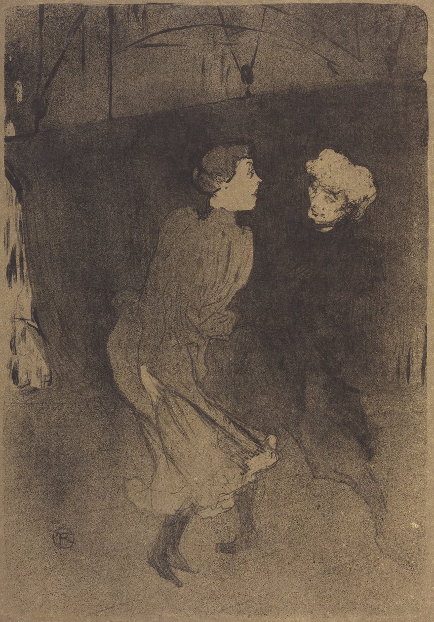 Generale repetitie in de Folies-Bergère door Henri de Toulouse-Lautrec