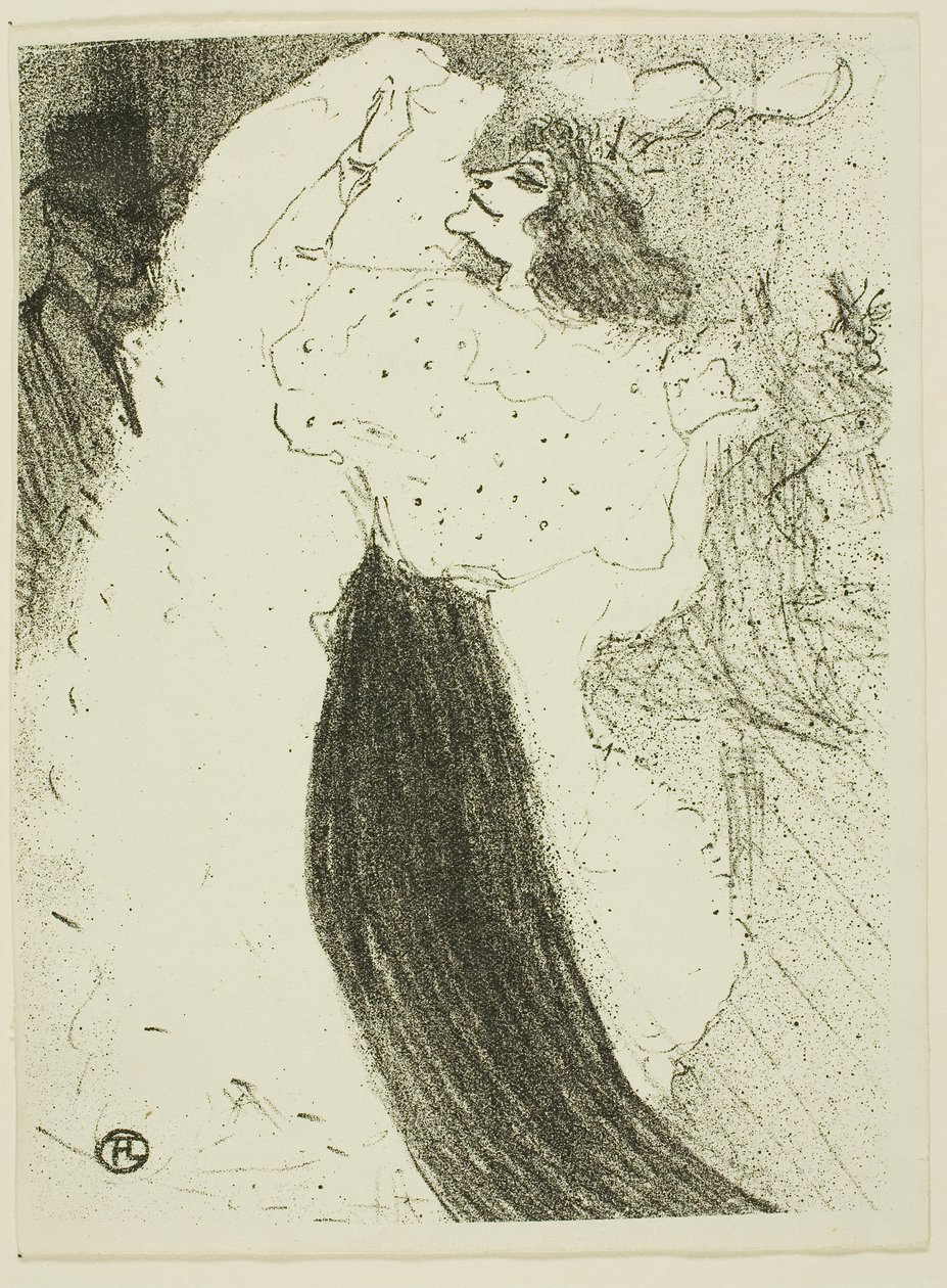 Excentrieke dans door Henri de Toulouse-Lautrec