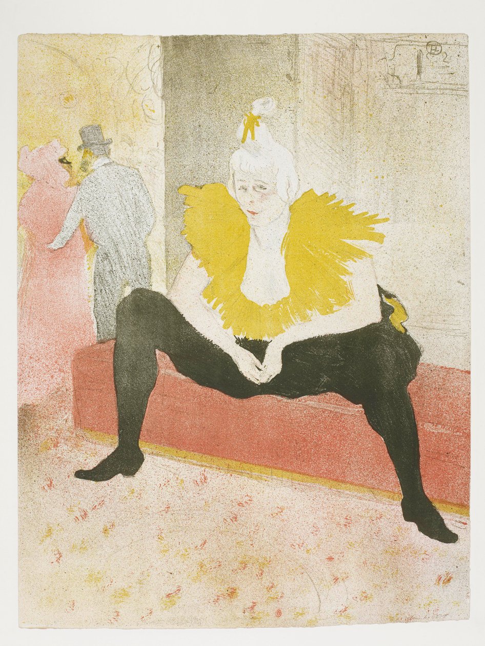 Zij: Zittende clownes door Henri de Toulouse-Lautrec