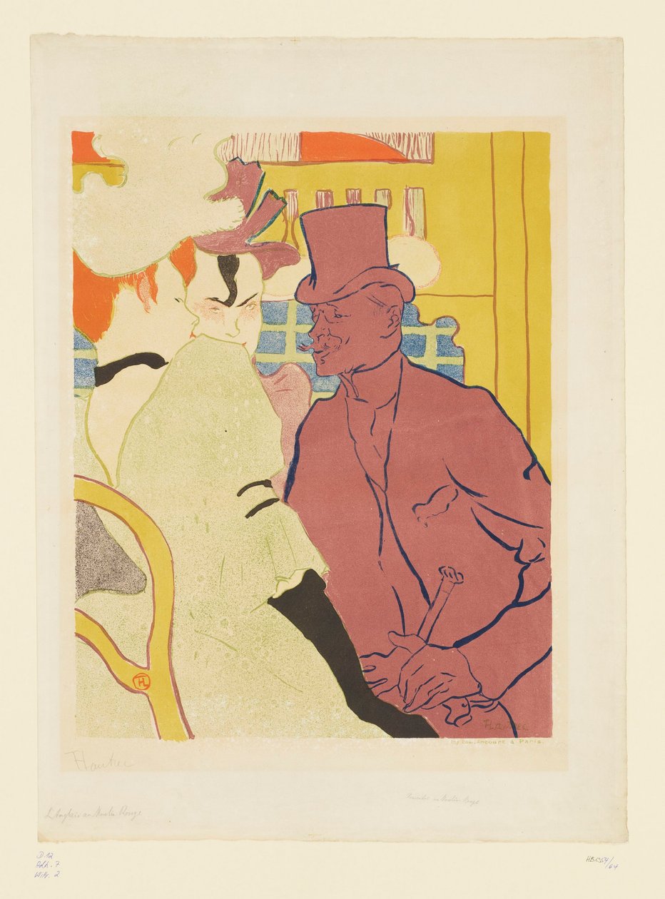 Engelsen in de Moulin Rouge door Henri de Toulouse Lautrec