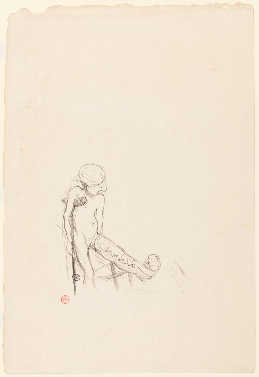 Eros Geweend door Henri de Toulouse-Lautrec