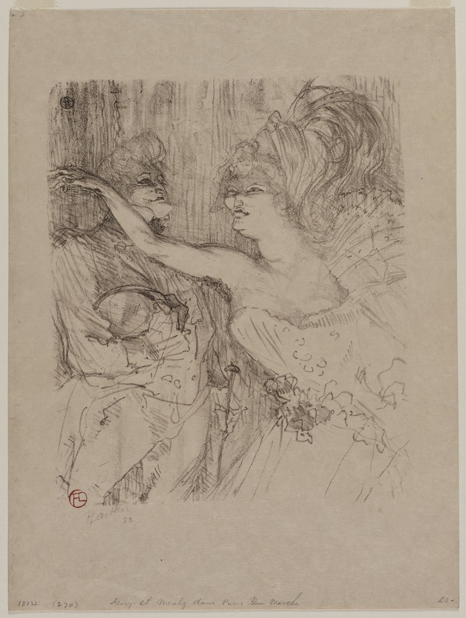 Guy en Mealy, in "Parijs die marcheert" door Henri de Toulouse-Lautrec