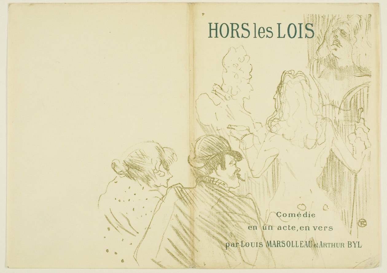 Hommage aan Molière door Henri de Toulouse-Lautrec