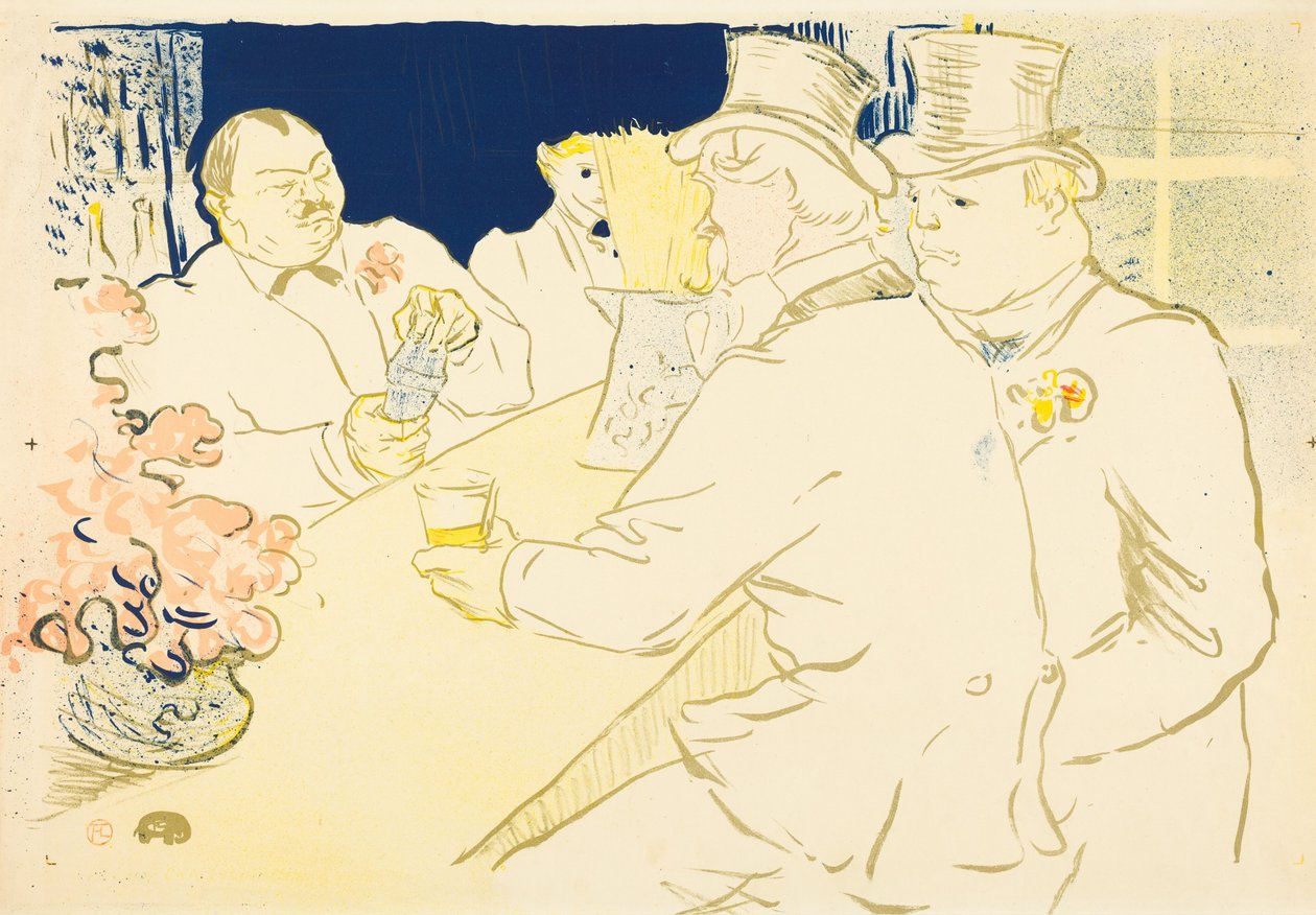 Ierse en Amerikaanse Bar, Rue Royale door Henri de Toulouse-Lautrec