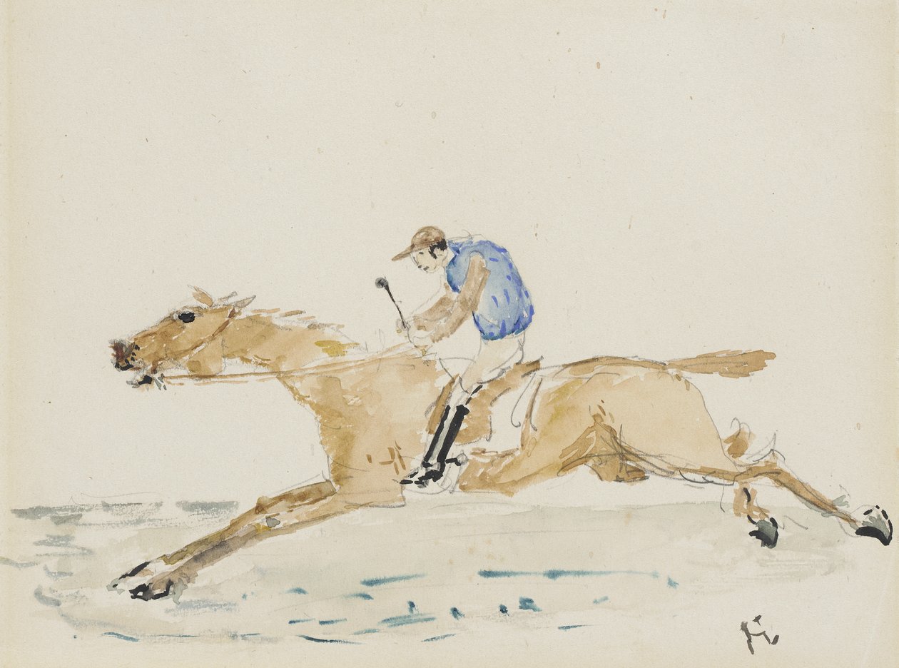 Galopjockey door Henri de Toulouse-Lautrec