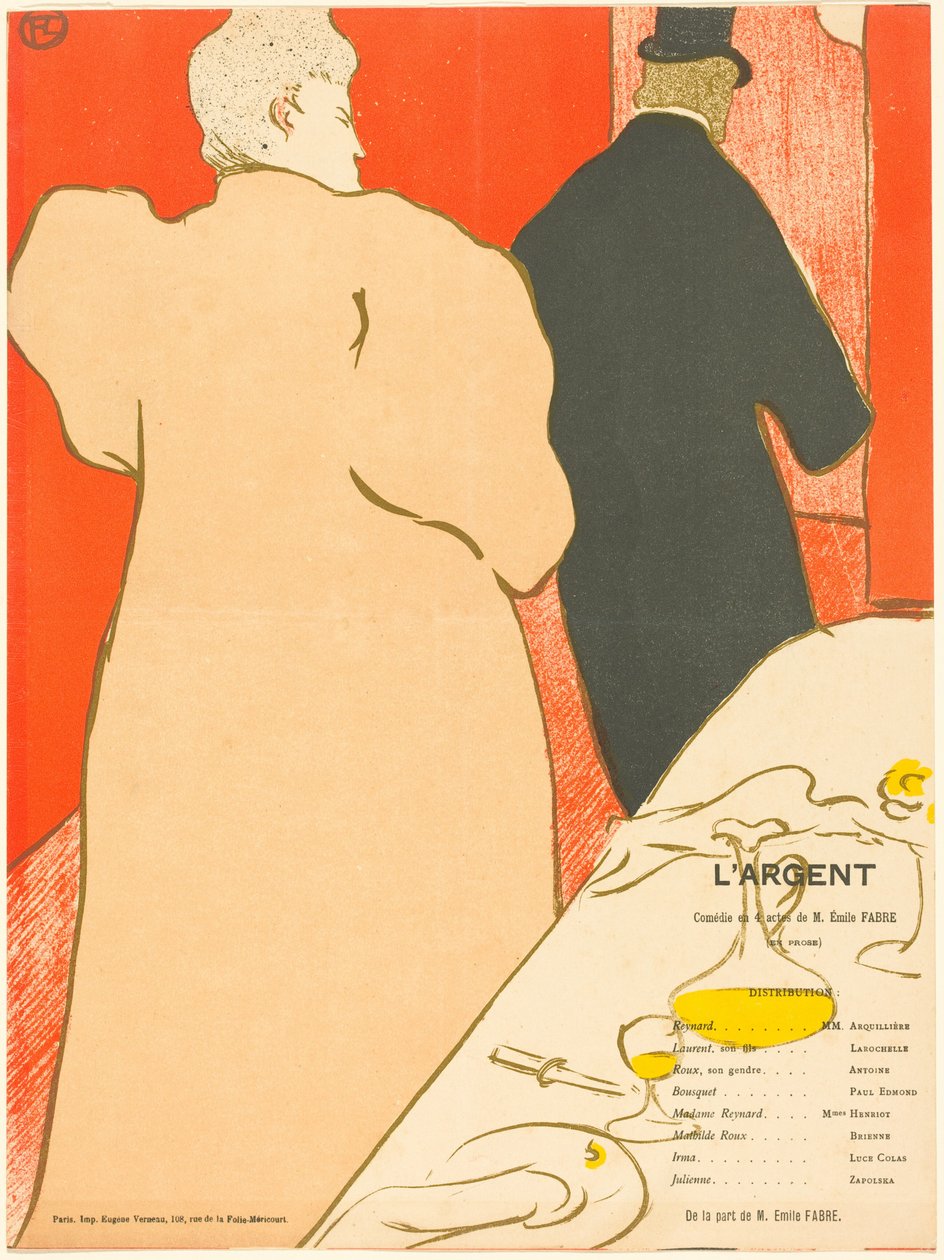 Das Geld door Henri de Toulouse-Lautrec