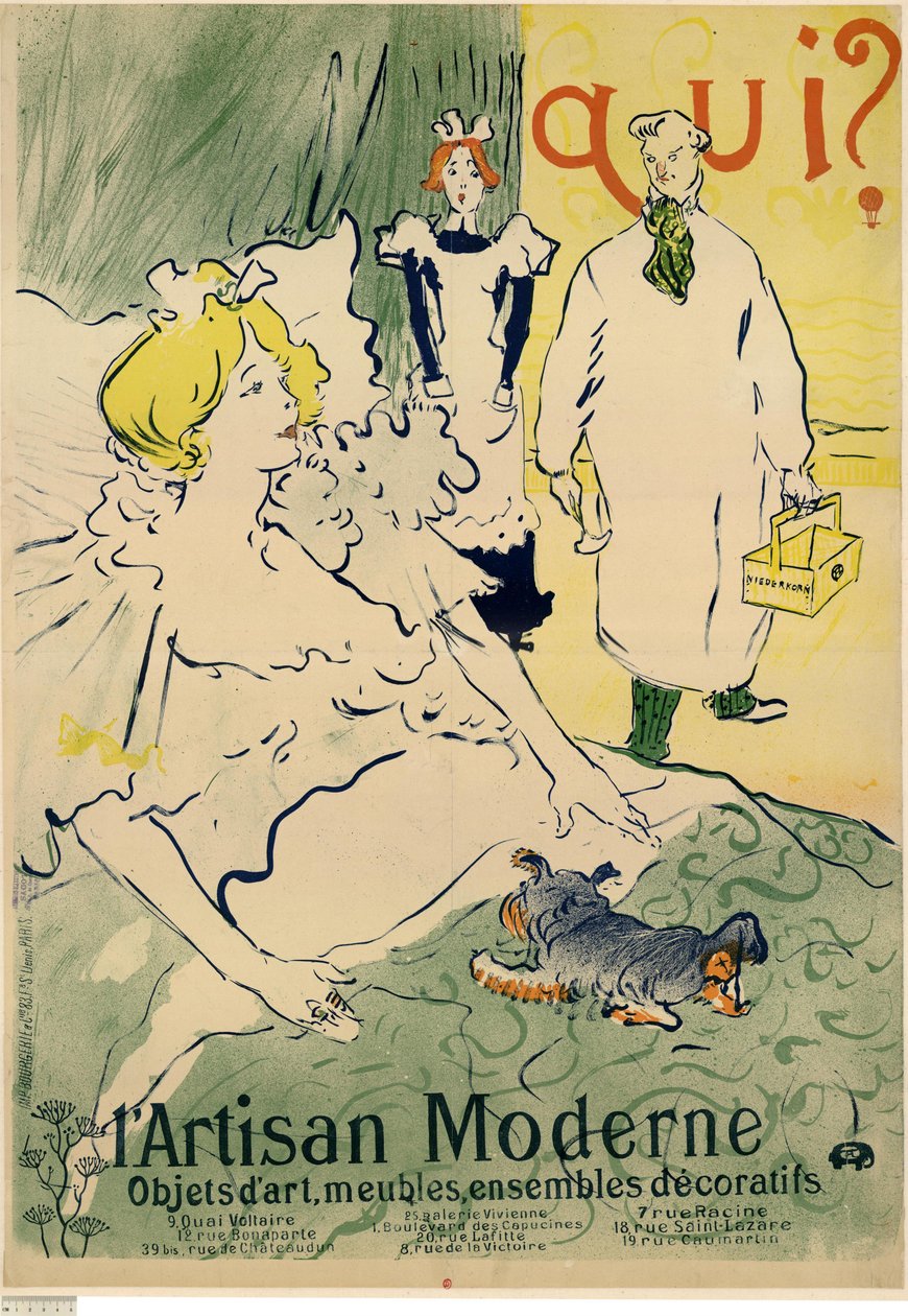 Der moderne Handwerker door Henri de Toulouse-Lautrec