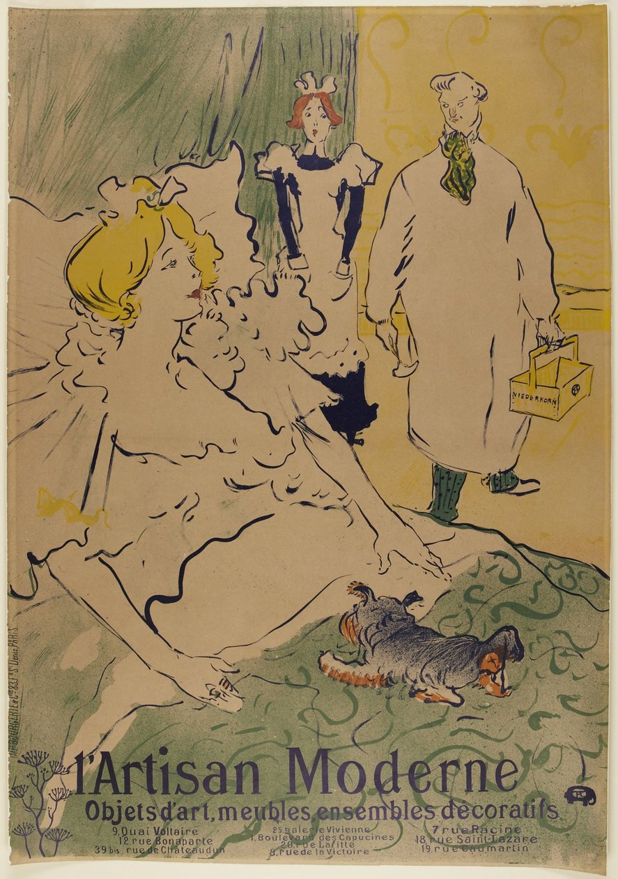 De moderne ambachtsman door Henri de Toulouse-Lautrec
