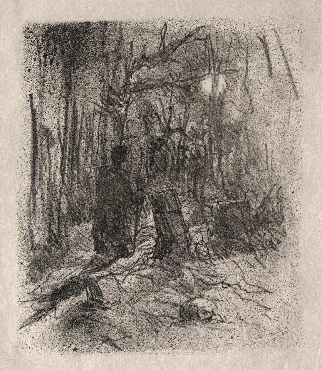 De begraafplaats van Busk door Henri de Toulouse-Lautrec
