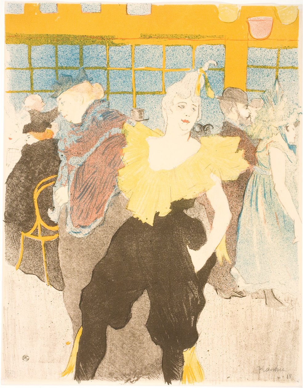 De Clownes bij de Moulin Rouge door Henri de Toulouse-Lautrec