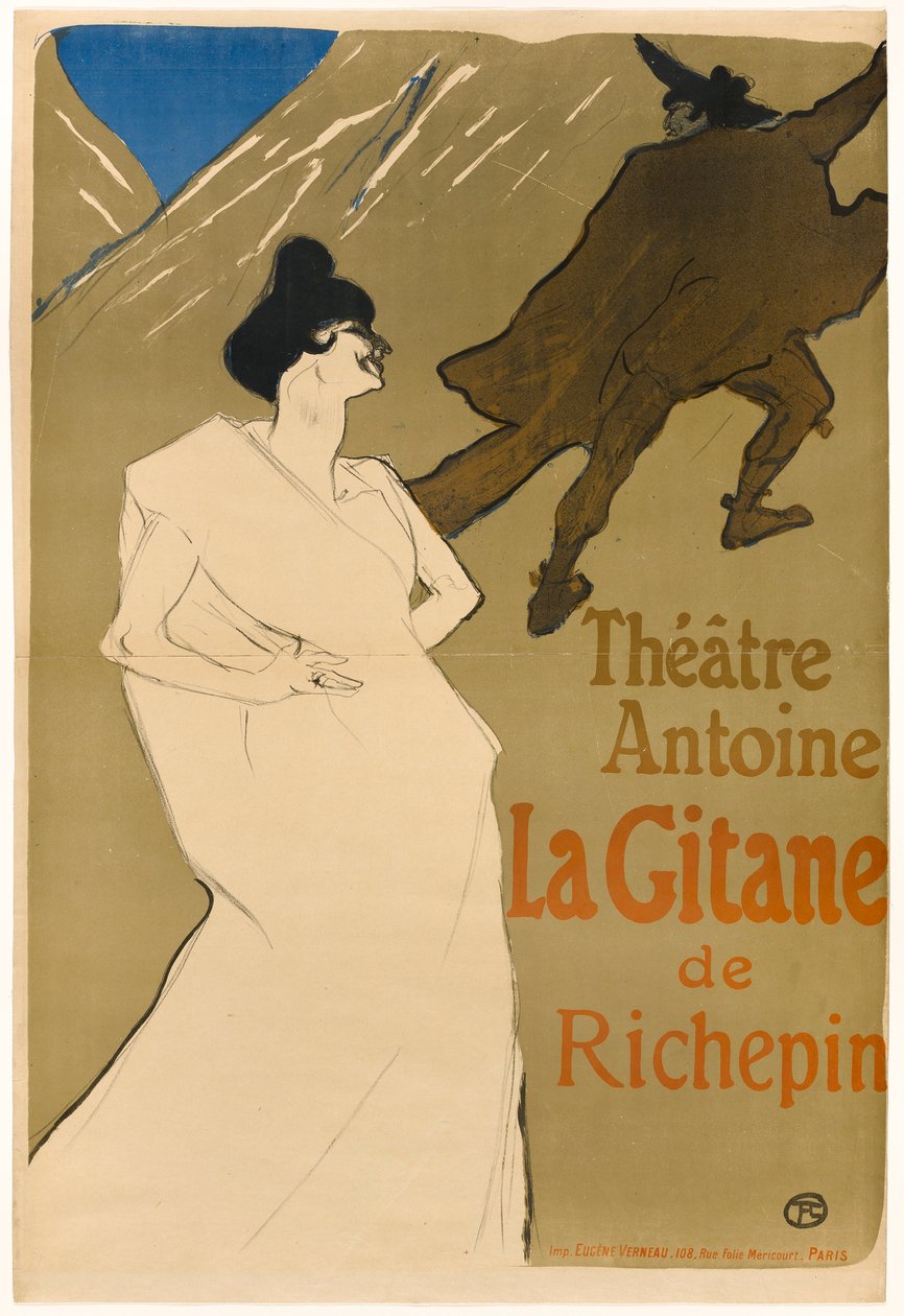 De zigeunerin door Henri de Toulouse-Lautrec