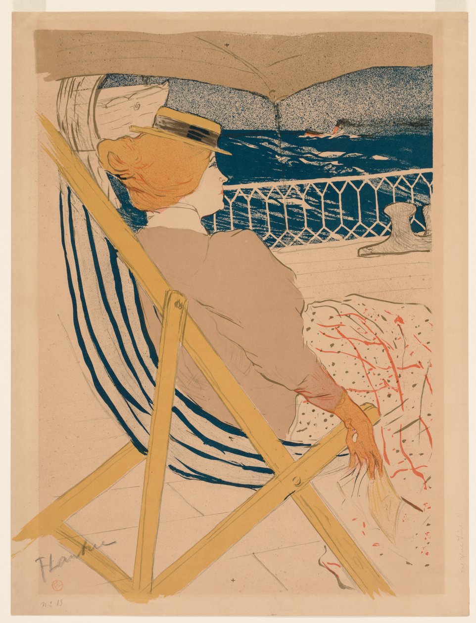 De Passagier van 54 door Henri de Toulouse-Lautrec