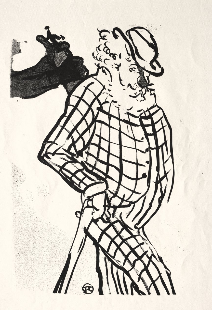 Het Café-concert: Amerikaanse zanger door Henri de Toulouse-Lautrec
