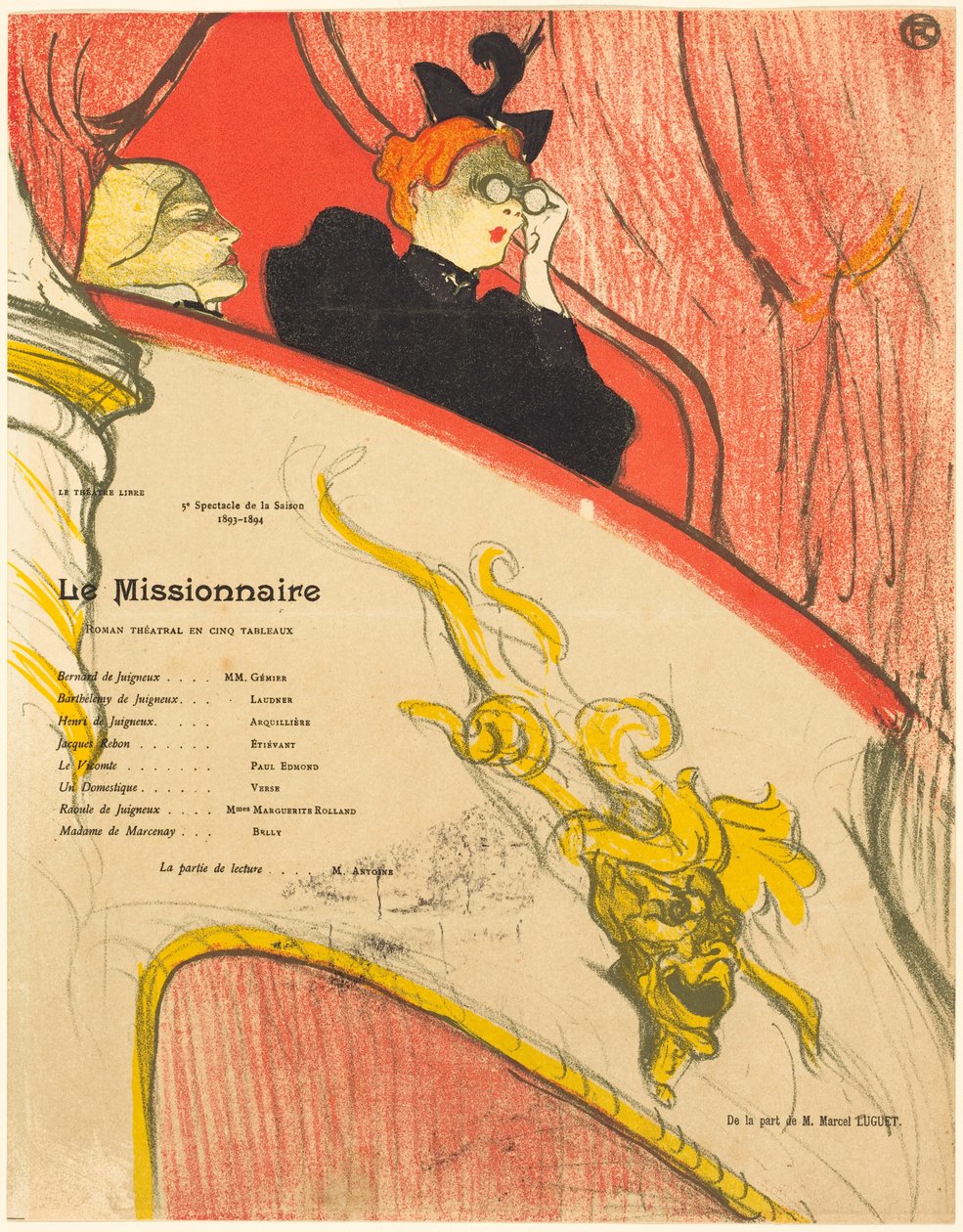 De missionaris door Henri de Toulouse-Lautrec