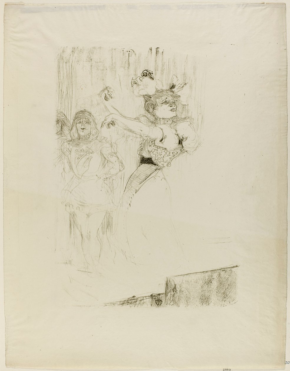 Lender danst de bolero in Chilpéric door Henri de Toulouse-Lautrec