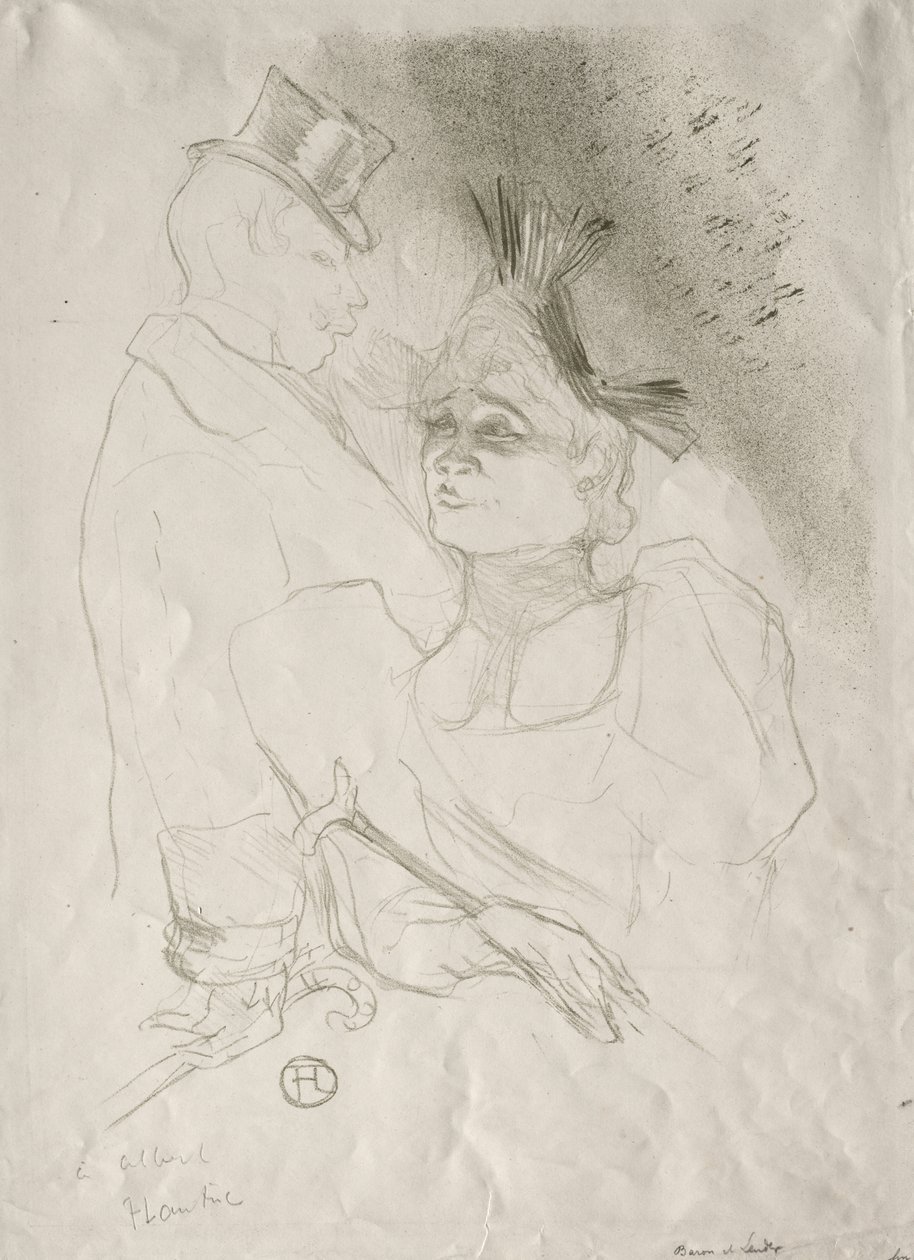 Lener en baron door Henri de Toulouse-Lautrec
