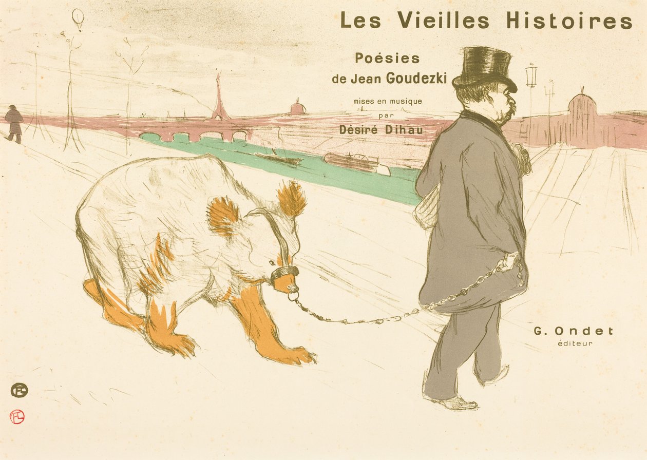 Les Vieilles Histoires, omslag/frontispice door Henri de Toulouse-Lautrec