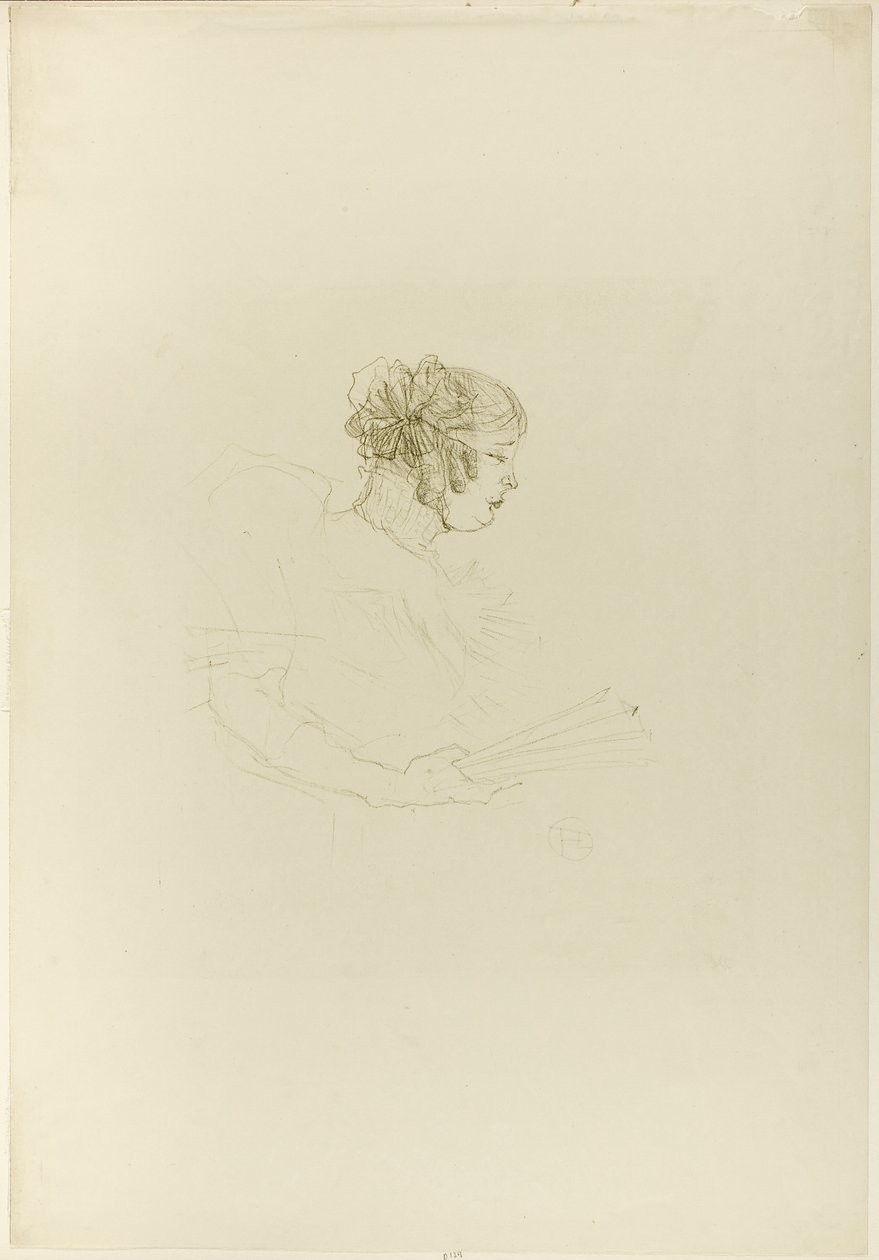 Luce Myrès, in Profiel door Henri de Toulouse-Lautrec