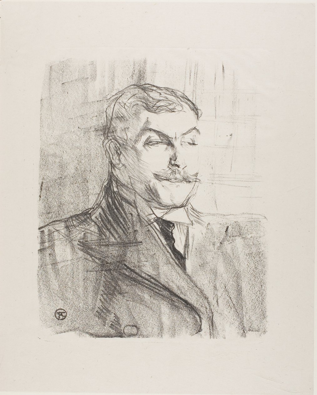 Lucien Guitry, uit Dertien Lithografieën door Henri de Toulouse-Lautrec