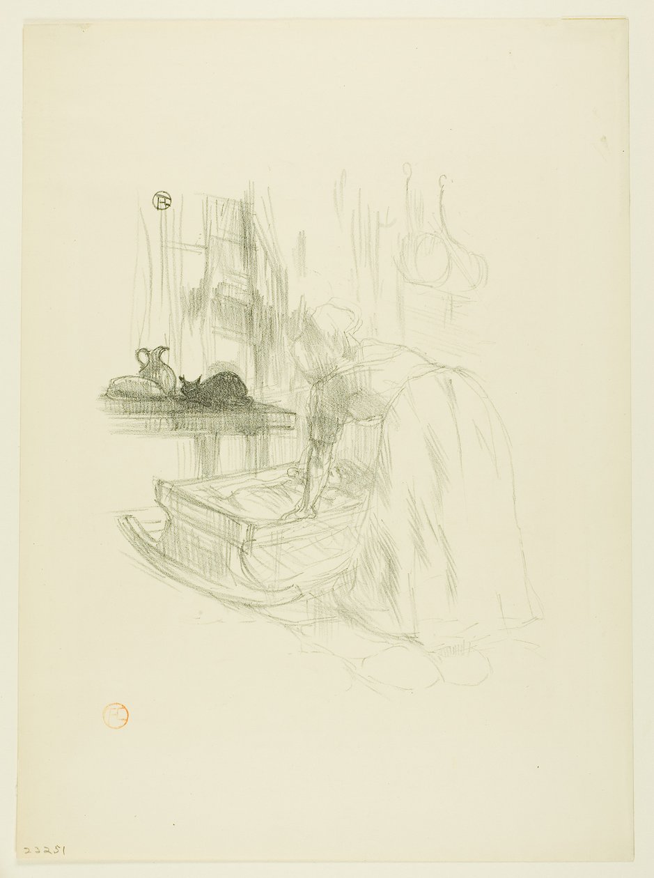 Wiegelied, uit Mélodies de Désiré Dihau door Henri de Toulouse-Lautrec