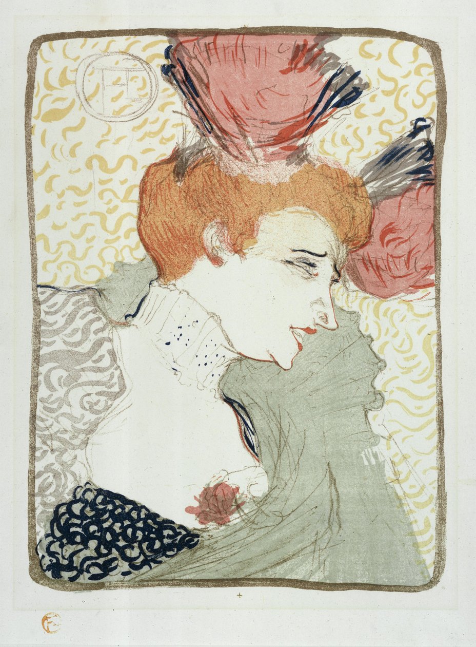 Buste van Marcelle Lender door Henri de Toulouse-Lautrec